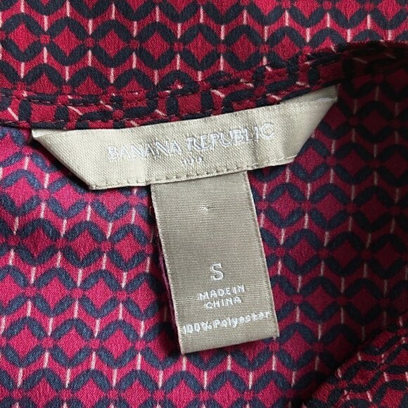 NWOT Banana Republic Women's Patterned Sleeveless Blouse, Small - Picture 5 of 5